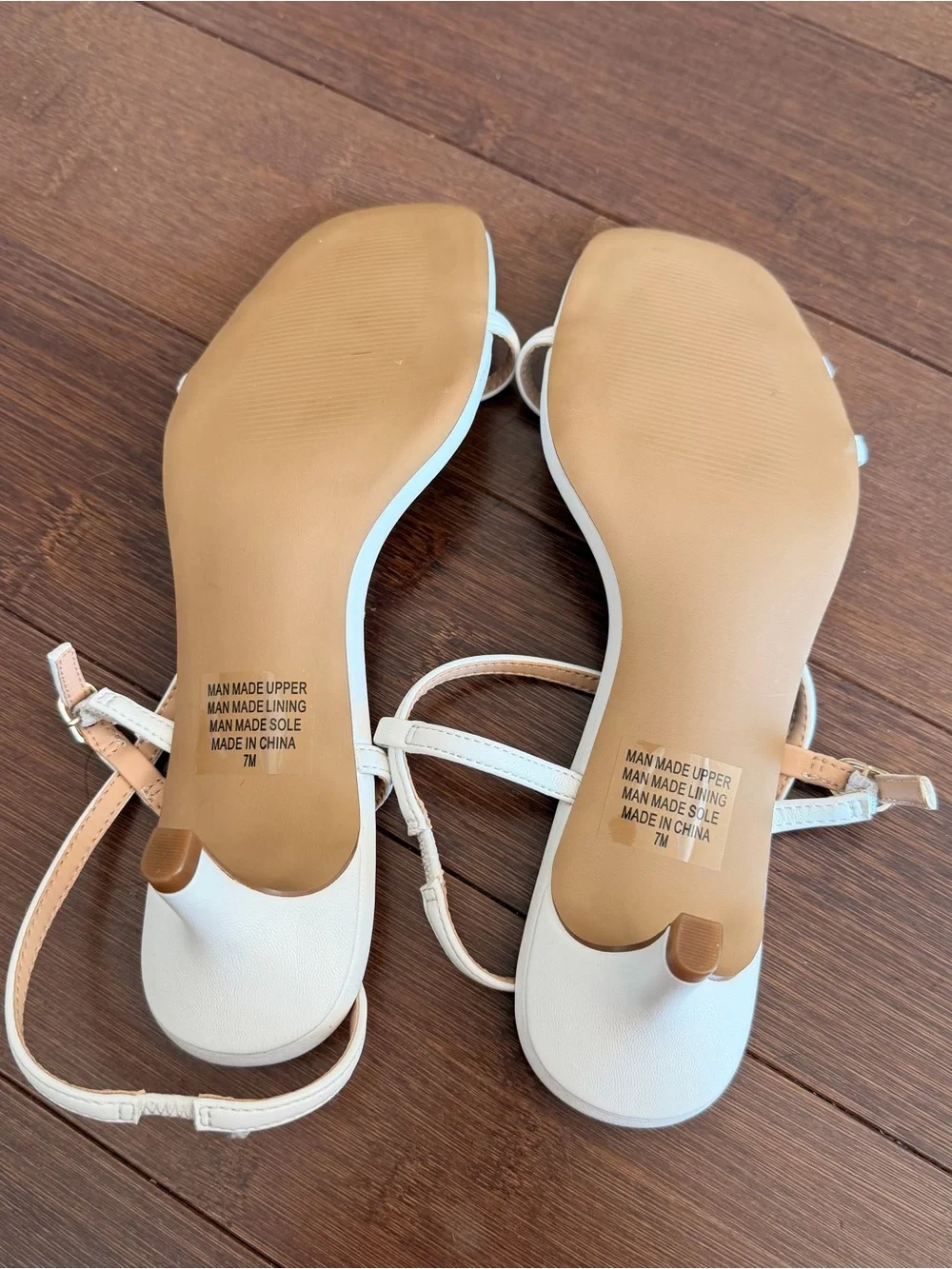 LOFT White Strappy T‑Bar Kitten Heel Sandals - Picture 6 of 6